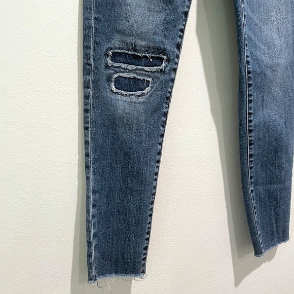 J. Crew 10" Higher-rise Toothpick Jean with Rip and Repair Size 27 - Picture 2 of 5